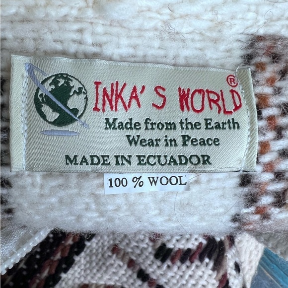 Inka’s World Vintage 100% Wool Cottagecore Chunky Knit Sweater - Picture 10 of 10